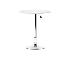 Stylish & Adjustable Artiss Bar Table – Sleek White Finish