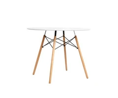 Stylish & Modern Artiss Round White 4-Seater Dining Table