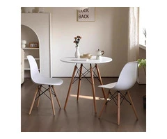 Elegant 80cm Round Wood Dining Table – Perfect for 2-4 People