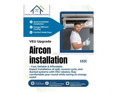 Expert Aircon Installation with VEU Rebates