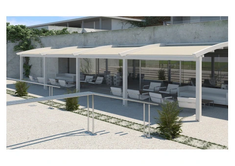 Luxury Outdoor Living with a Retractable Canopy for Pergola - 1/4