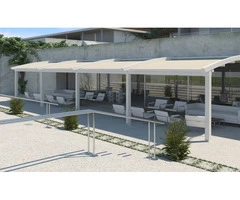 Luxury Outdoor Living with a Retractable Canopy for Pergola