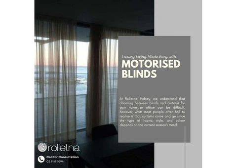 Maximise Comfort & Style with Motorised Roller Blinds