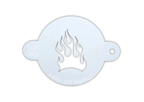 TAP Fire Flame Face Painting Stencil - Fusion Body Art