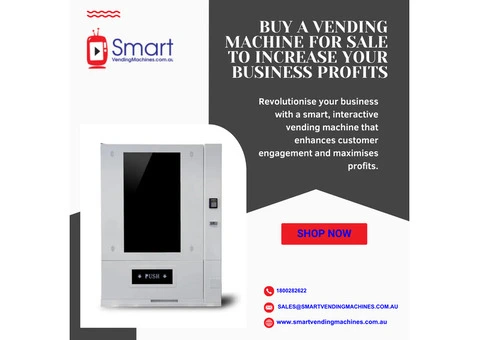 Buy a Vending Machine for Sale to Increase Your Business Profits