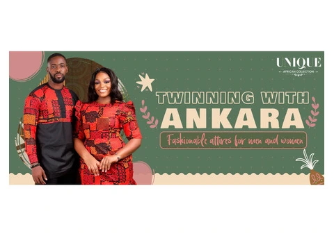 Get the fashionable attires for men and women with ankara dress
