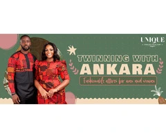 Get the fashionable attires for men and women with ankara dress