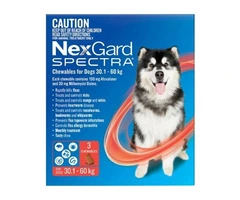 Nexgard Spectra Extra Large Dogs (30.1 - 60kg) Red