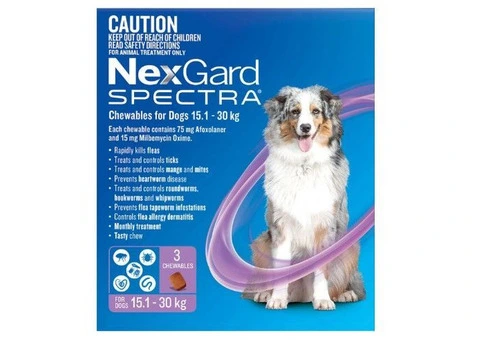 Nexgard Spectra Large Dogs (15.1 - 30kg) Purple