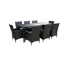 Premium Gardeon 9-Piece Wicker Outdoor Dining Set – Elegant & Durable