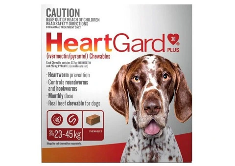 Heartgard Plus Chewables For Large Dog 23 To 45 Kg