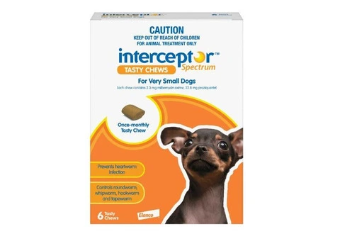 Interceptor Spectrum Tasty Chews For Very Small Dogs Up To 4Kg