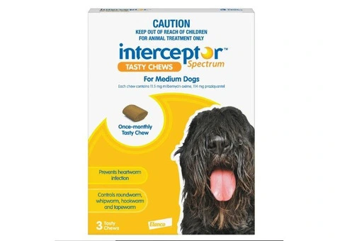 Interceptor Spectrum Tasty Chews For Medium Dogs 11 To 22Kg