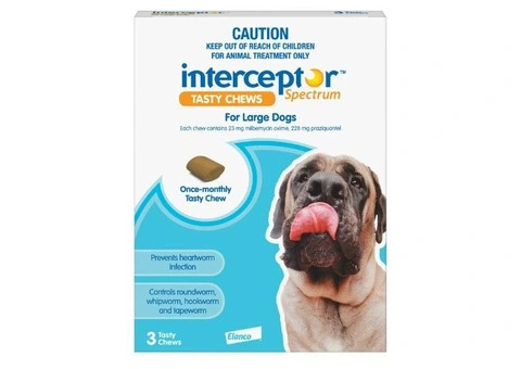Interceptor Spectrum Tasty Chews For Large Dogs 22 To 45Kg