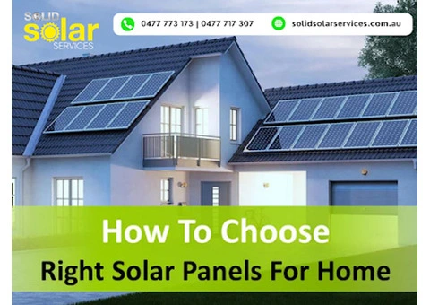 Solid Solar Services offers dependable solar panel installation in Sydney.
