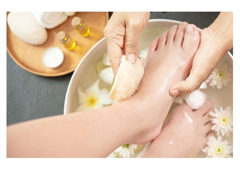 Experience Luxurious Frangipani Foot Scrub Spa Treatment in Perth