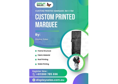 Custom Printed Marquee | Display Sales