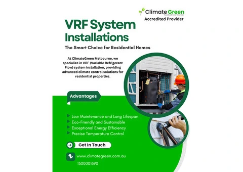 VRF System Installation – Energy-Efficient Climate Control!