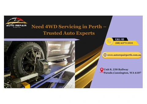 Need 4WD Servicing in Perth – Trusted Auto Experts