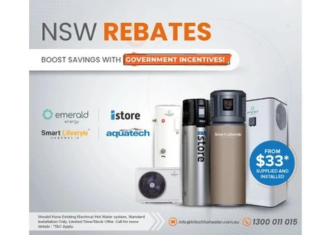Switch to an Energy-Efficient Hot Water System with NSW Rebates