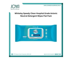 Whiteley Speedy Clean Hospital Grade Anionic Neutral Detergent Wipes Flat Pack - Australia