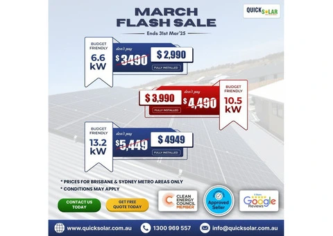 March Flash Sale – Save Big on Solar! Limited Time Only!