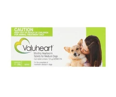 Valuheart Heartworm Tablets For Medium Dogs 11 To 20Kg