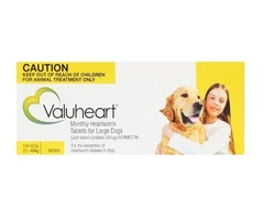 Valuheart Heartworm Tablets For Large Dogs 21 To 40Kg