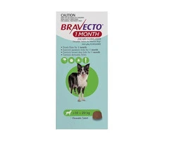 Bravecto 1 Month Chew for Dogs 10-20 Kg