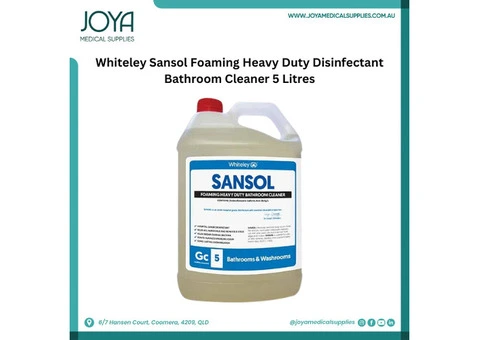 Whiteley Sansol Foaming Heavy Duty Disinfectant Bathroom Cleaner 5 Litres - Australia