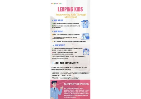 Paediatric physiotherapy - Leaping Kids - 2/3