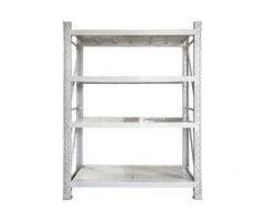 2m (H) x 1.5m (L) x 0.5m (D) 800kg Capacity Powder Coated Metal Garage Shelving (Light Grey)