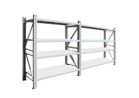 2m (H) x 3m (L) x 0.5m (D) 1600kg Capacity Metal Heavy Duty Garage Shelving (Light Grey)