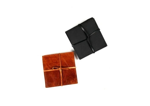Durable & Stylish Leather Coasters - Shop Now
