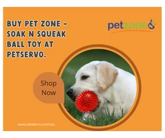Buy Pet Zone - Soak n Squeak Ball Toy at PetServo.