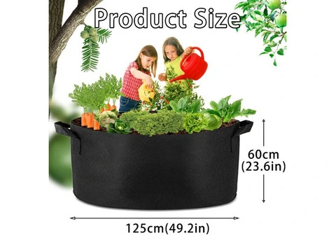1 Pack 100 Gallon 100cm 50cm Grow Bag Heavy Duty- Qubyk AU
