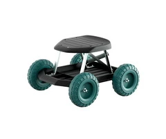 Gardeon Garden Cart Rolling Stool With Wheels Gardening Helper Seat Farm Yard-Qubyk AU