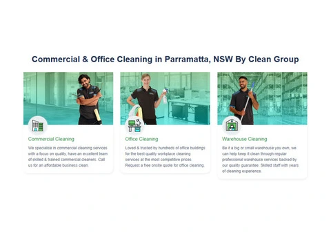 Commercial & Office Cleaning in Parramatta, NSW By Clean Group