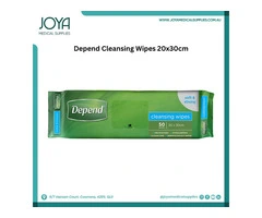 Depend Cleansing Wipes 20X30cm - Joya Medical Supplies