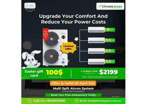 🌿 ClimateGreen – Your Trusted Aircon & Heat Pump Installation Experts!