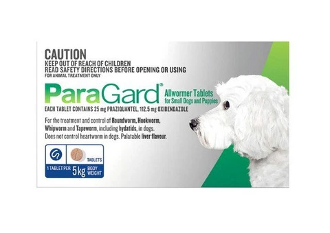Paragard Broad Spectrum Wormer For Dogs 5 Kg