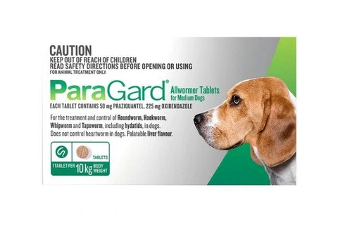 Paragard Broad Spectrum Wormer For Dogs 10Kg