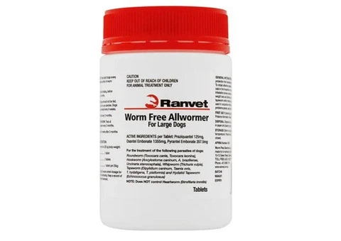Ranvet Allwormer for Large Dogs 25 Kg