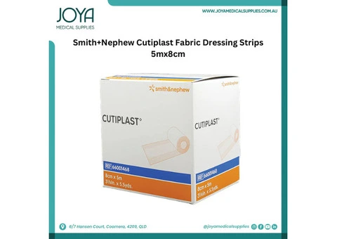 Smith+Nephew Cutiplast Fabric Dressing Strips 5mx8cm - Joya Medical Supplies
