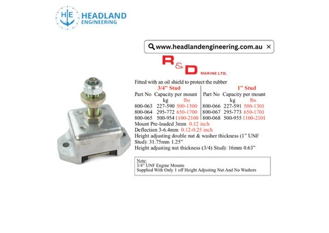 800-066 Marine Engine Mount | Headland Engineering