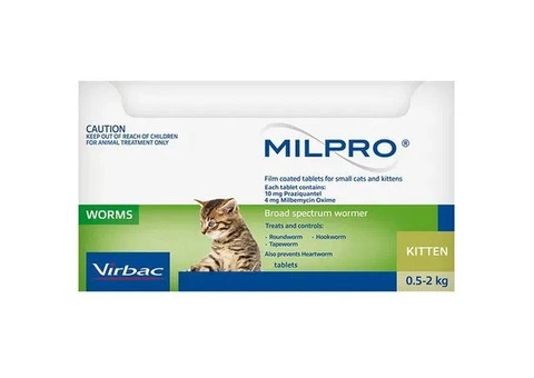 Milpro Allwormer for Cats 0.5 - 2 kg