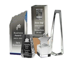 3D Crystal Trophies, Awards
