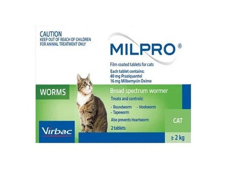 Milpro Allwormer for Cats Over 2 kg