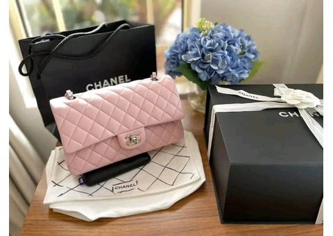 Chanel Medium Classic flap SHW lambskin leather - 1/18