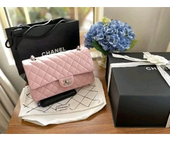Chanel Medium Classic flap SHW lambskin leather